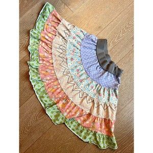 Matilda Jane Fruit Patchwork Girls Skirt Clothing Back To School Sz 6 FAST SHIP!